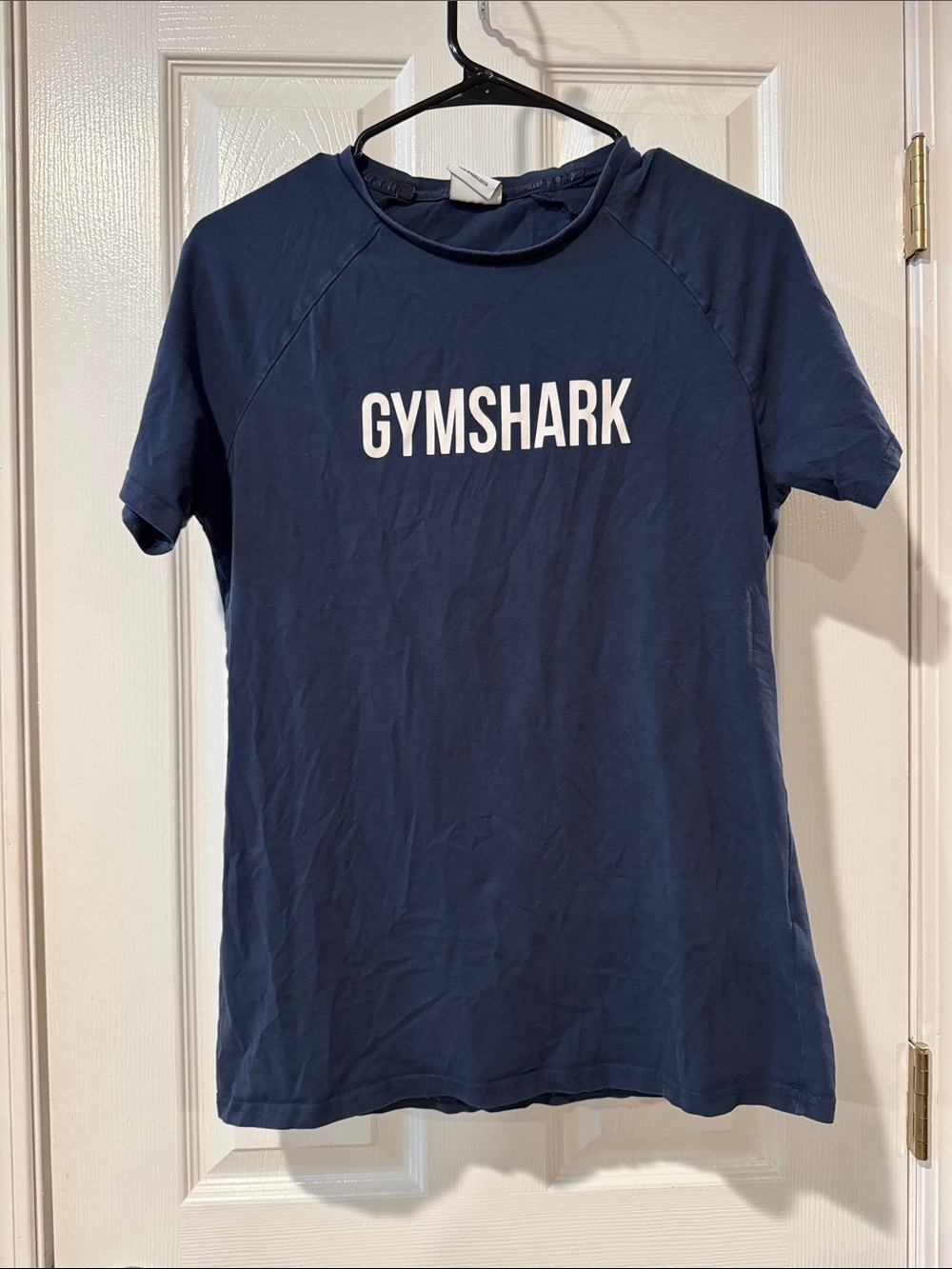 Gymshark Apollo Navy Logo Tee size small
